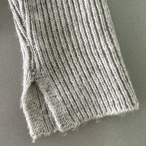 Grey Off Shoulder Top Women's Long Sleeve - Picture 4 of 6